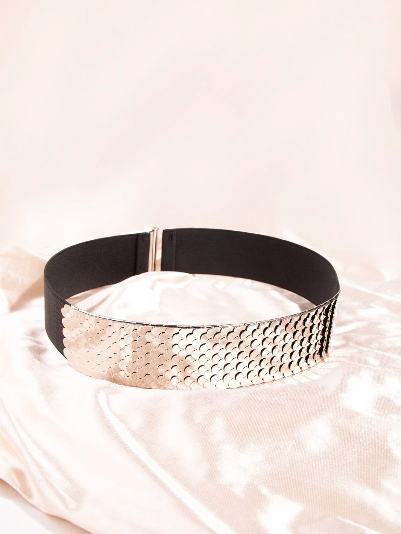 Mahi Mahi Fish Scale Design Stretch Belt