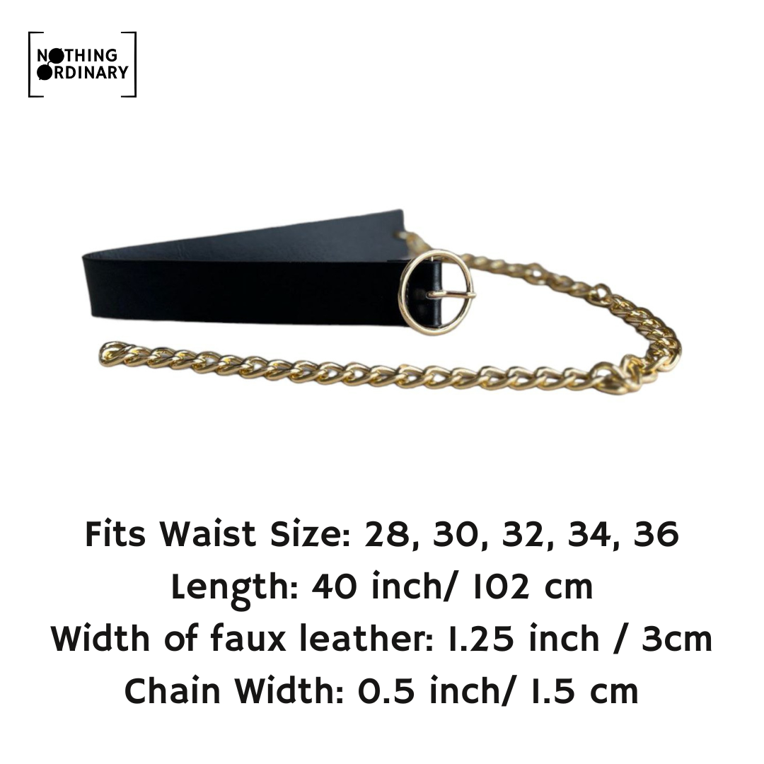 Halfway Retro Metal Chain Belt