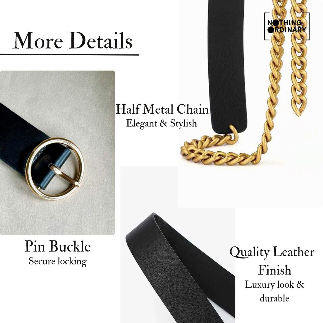 Halfway Retro Metal Chain Belt