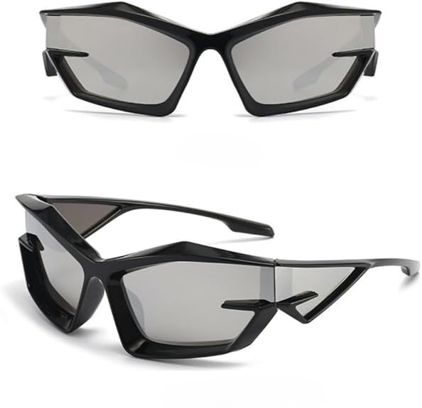 Baddie Futuristic Y2K Sunglasses [Wraparound]