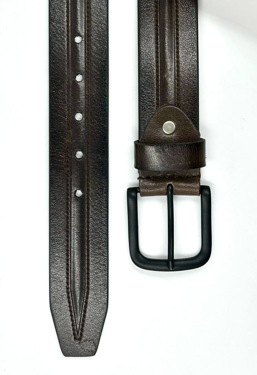 Cargo Mens Waist Belt: Dark Brown