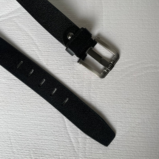 Gustave Genuine Leather Belt - Black