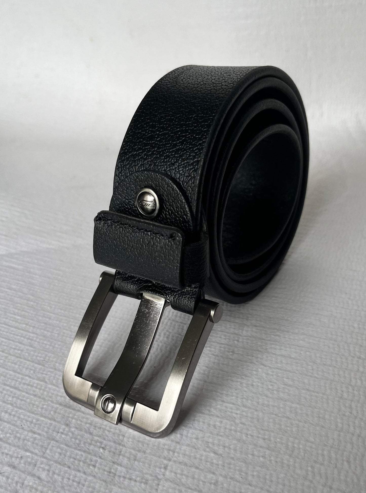 Gustave Genuine Leather Belt - Black