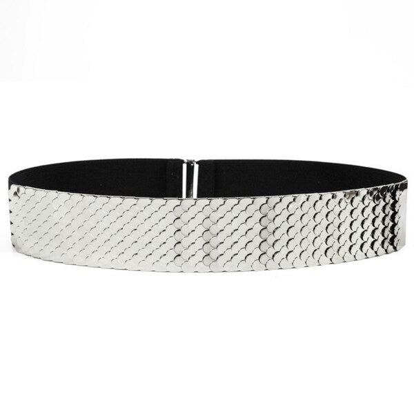 Mahi Mahi Fish Scale Design Stretch Belt