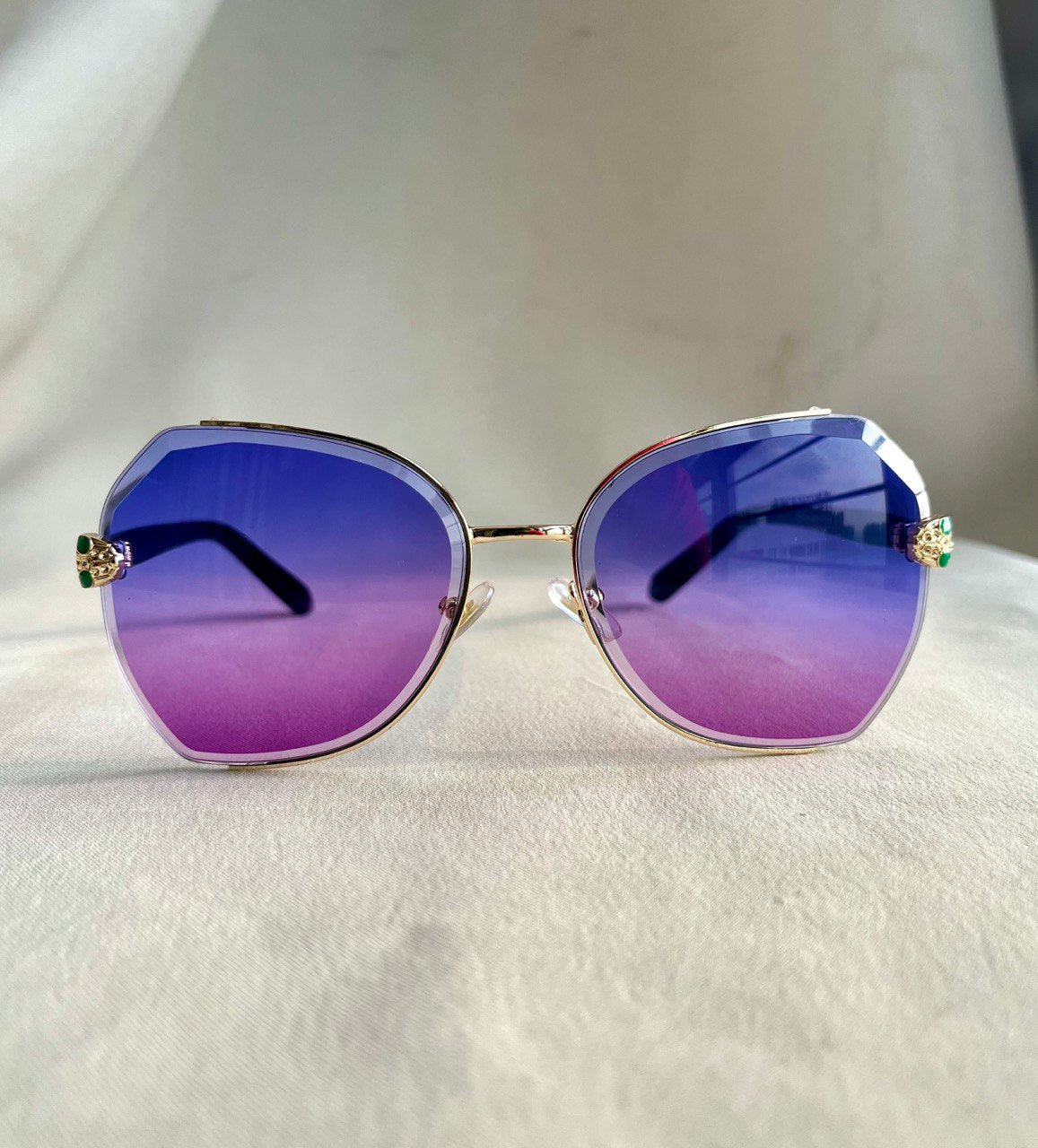 Maia Semi Rimless Butterfly Sunglasses