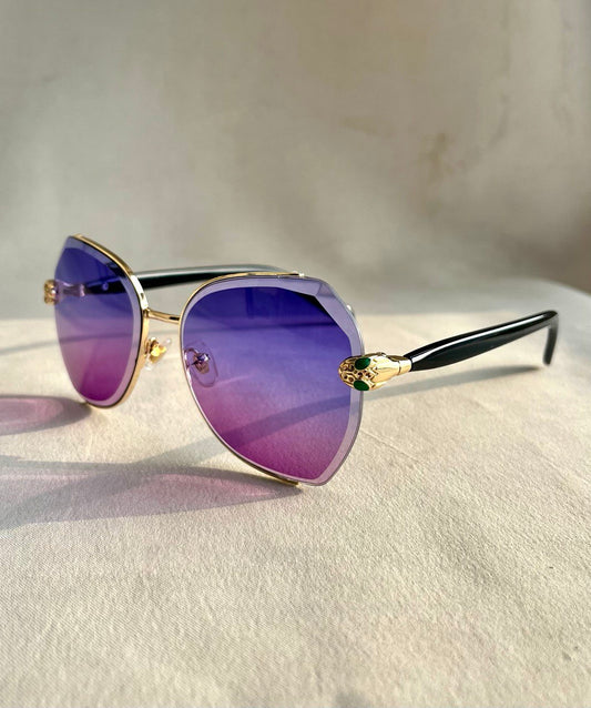 Maia Semi Rimless Butterfly Sunglasses