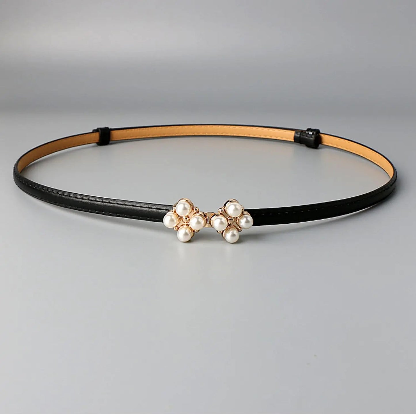 Phoenix Faux Leather Pearl Belt (Italian Knot Belt)