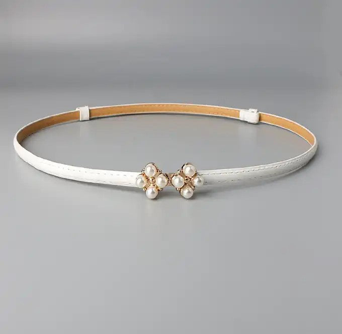 Phoenix Faux Leather Pearl Belt (Italian Knot Belt)