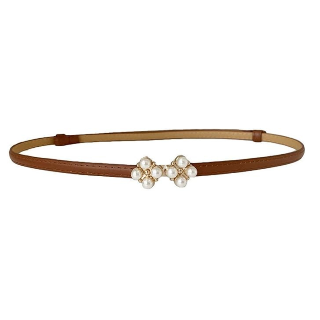 Phoenix Faux Leather Pearl Belt (Italian Knot Belt)