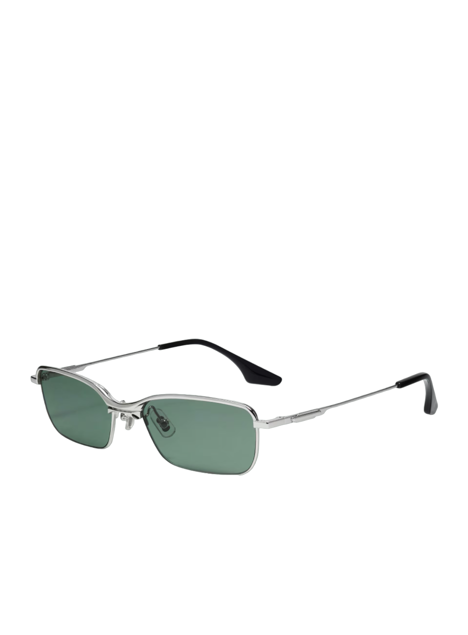 Plot Twist Rectangular Aviator Sunglasses