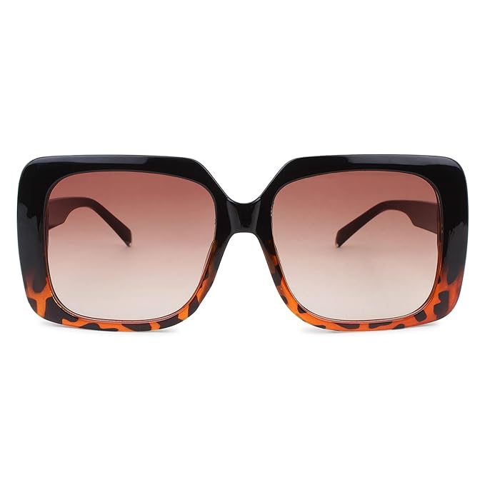 Rendez-vous Square Frame Oversized UV400 Protection Sunglasses