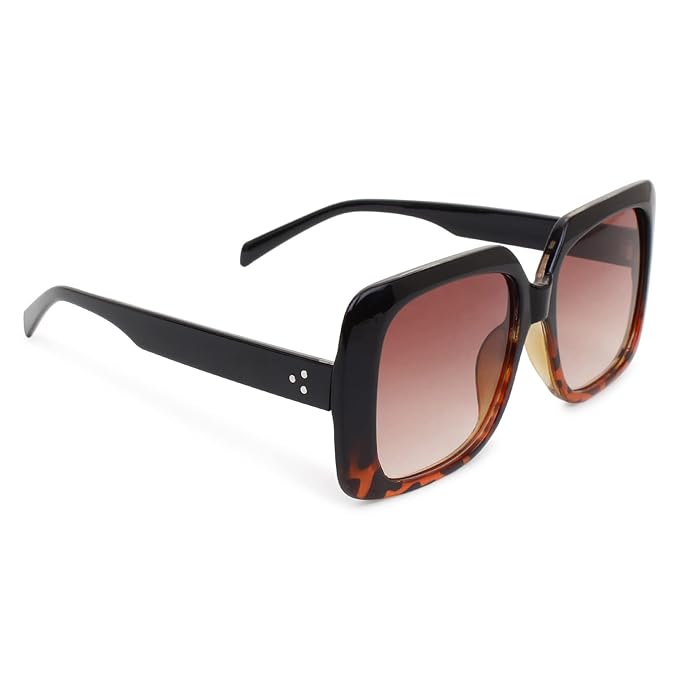 Rendez-vous Square Frame Oversized UV400 Protection Sunglasses