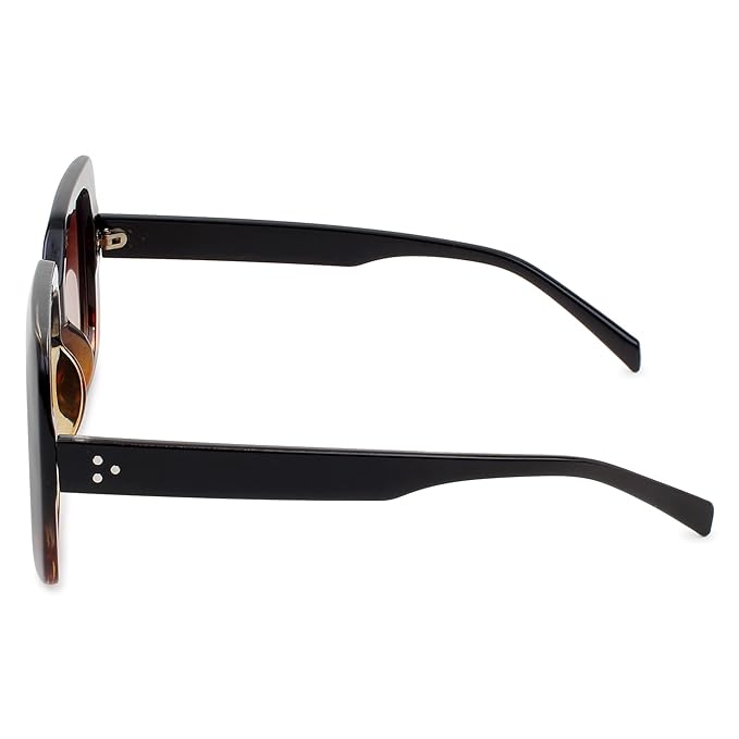 Rendez-vous Square Frame Oversized UV400 Protection Sunglasses