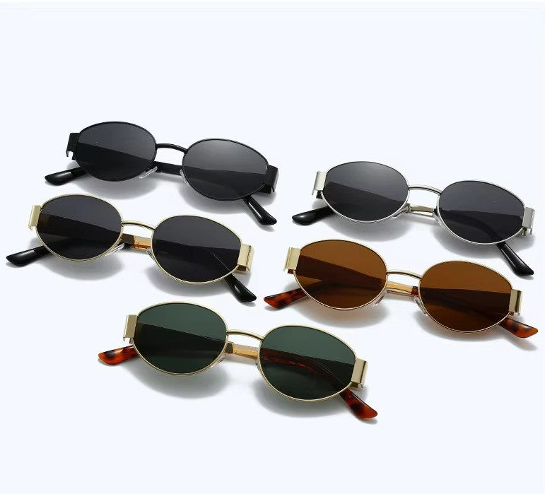 Seduction Retro Vintage Oval Sunglasses [UV Protected Sunglasses]