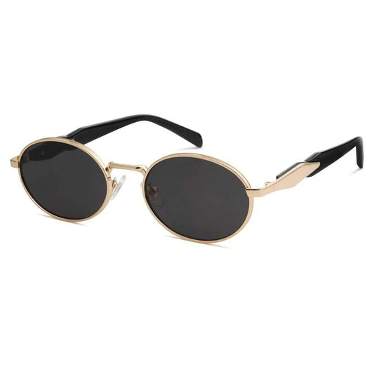 Signature Oval Vintage Metal Sunglasses