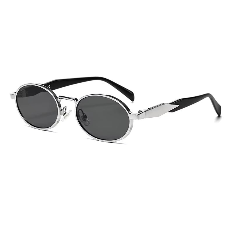 Signature Oval Vintage Metal Sunglasses